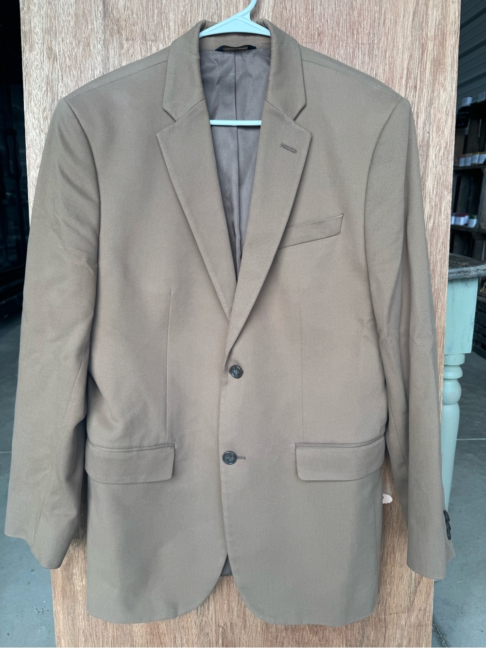 Banana Republic Taupe Two-Button Sport Coat